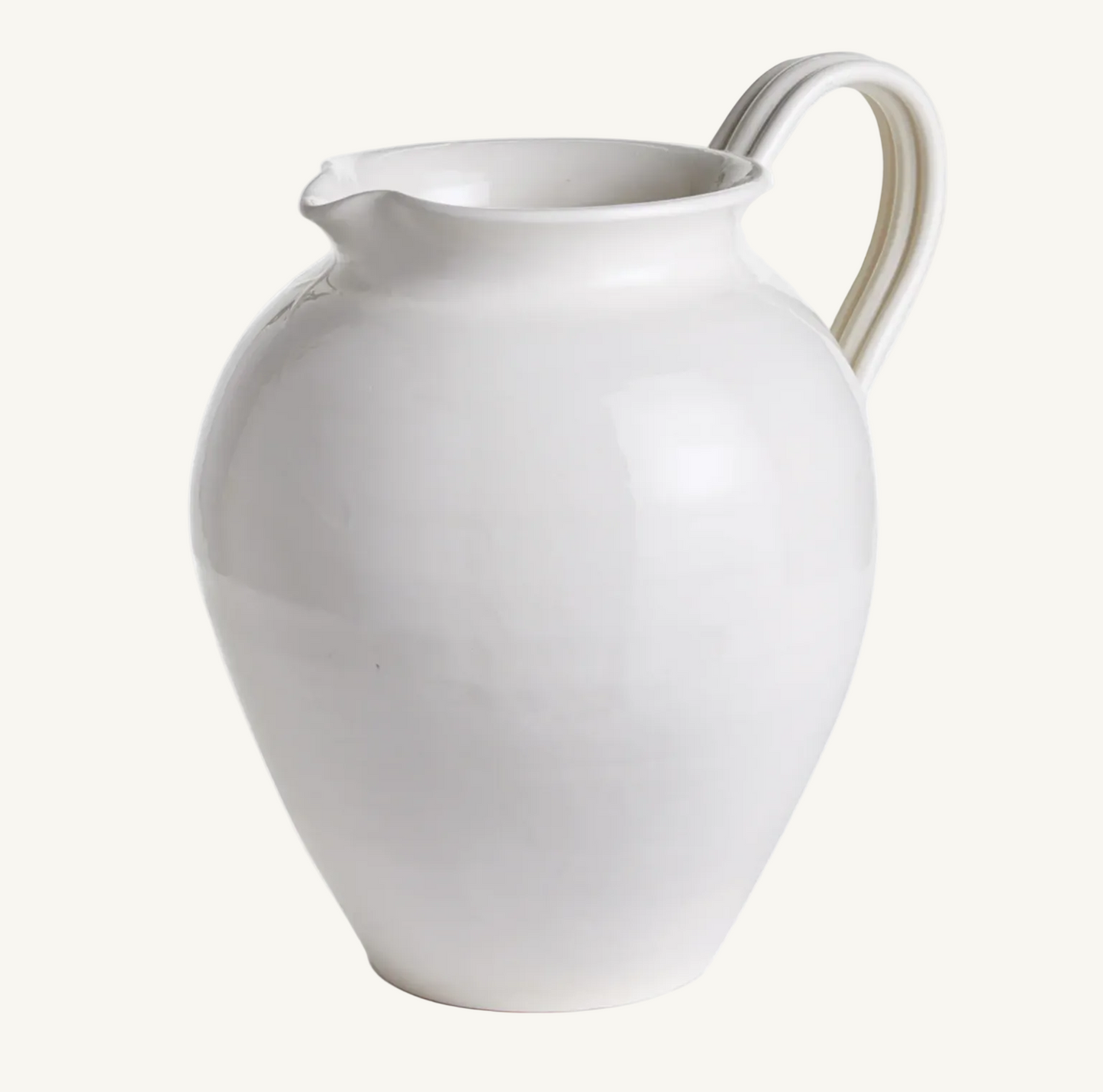 Oversized Ceramic Modena Pitcher