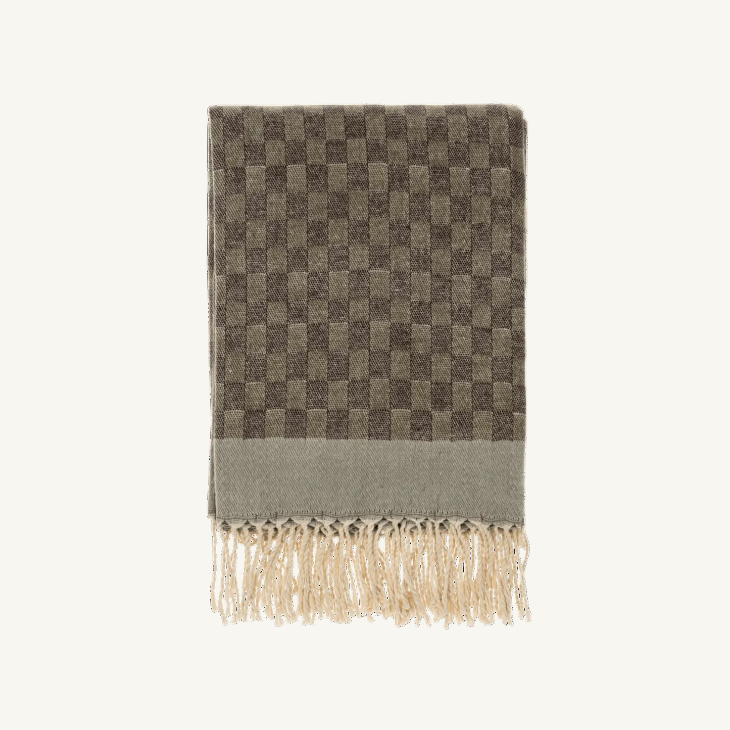 Checkered Jacquard Throw