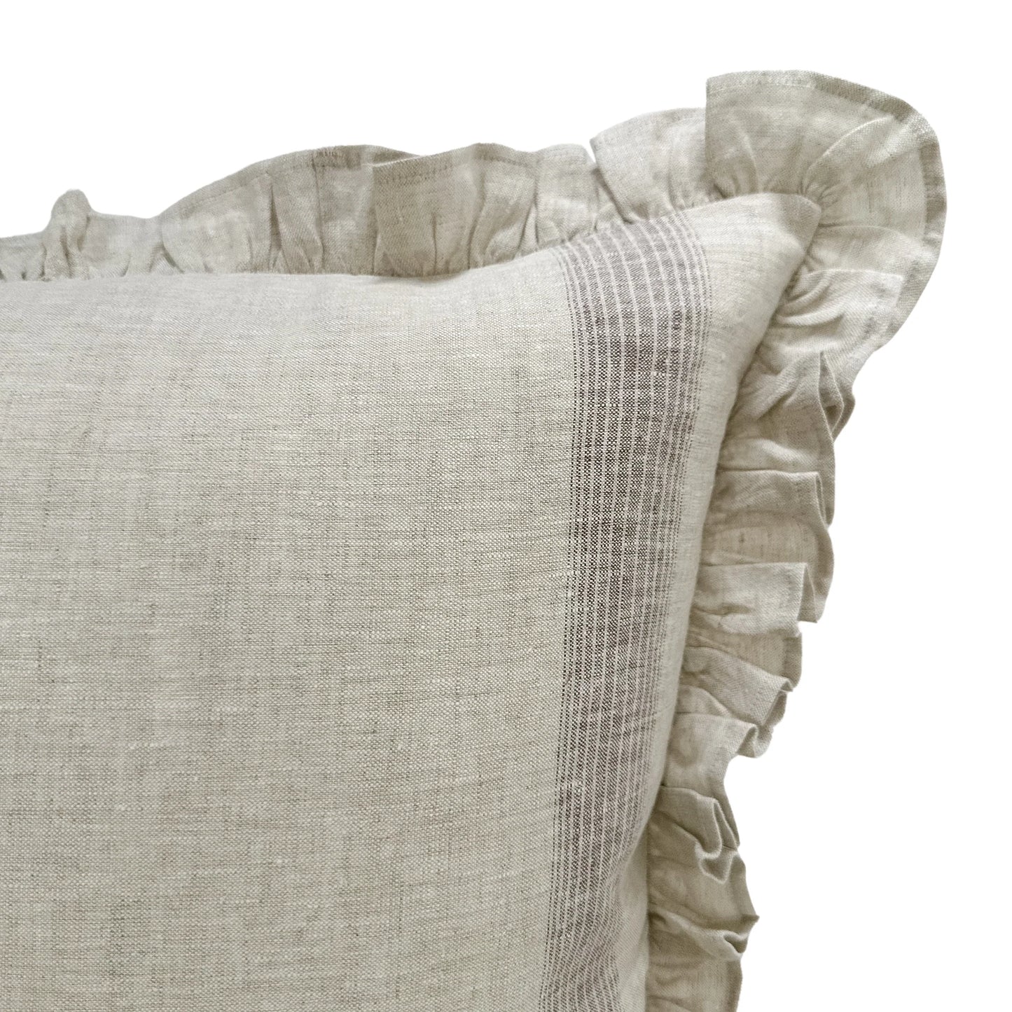 Stripe Ruffle Pillow