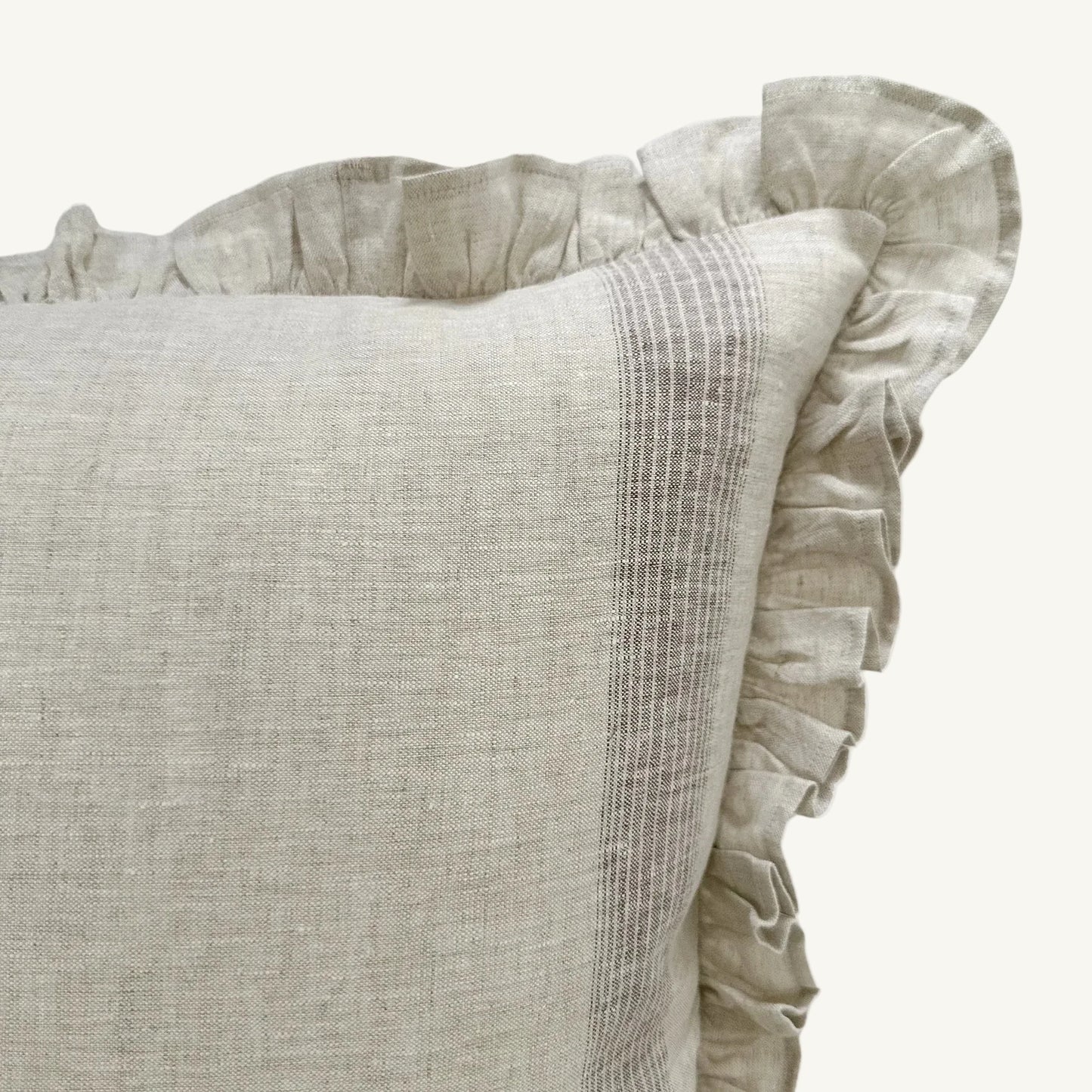 Stripe Ruffle Pillow
