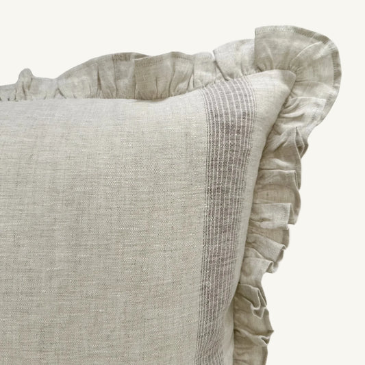 Stripe Ruffle Pillow