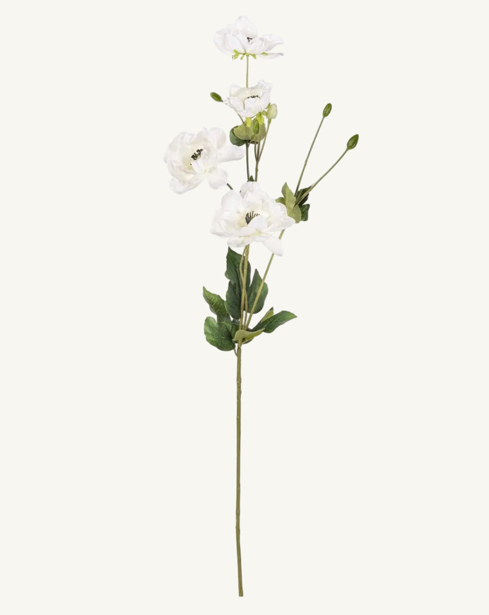 Artificial White Anemone Spray