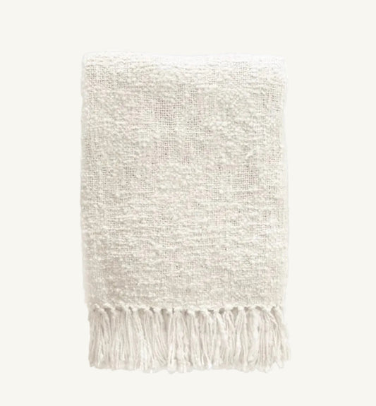 Juliette Ivory Throw