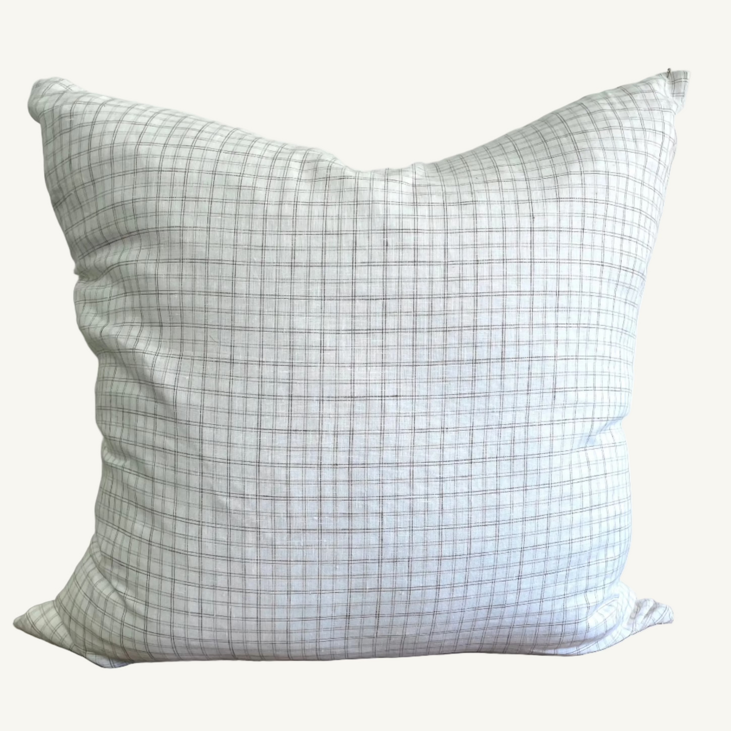Brown Check Pillow