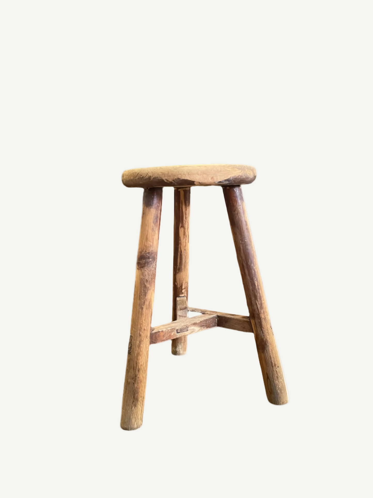 Vintage Round Stool 6