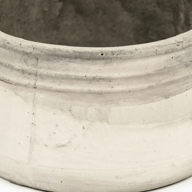 Distressed White Bowl