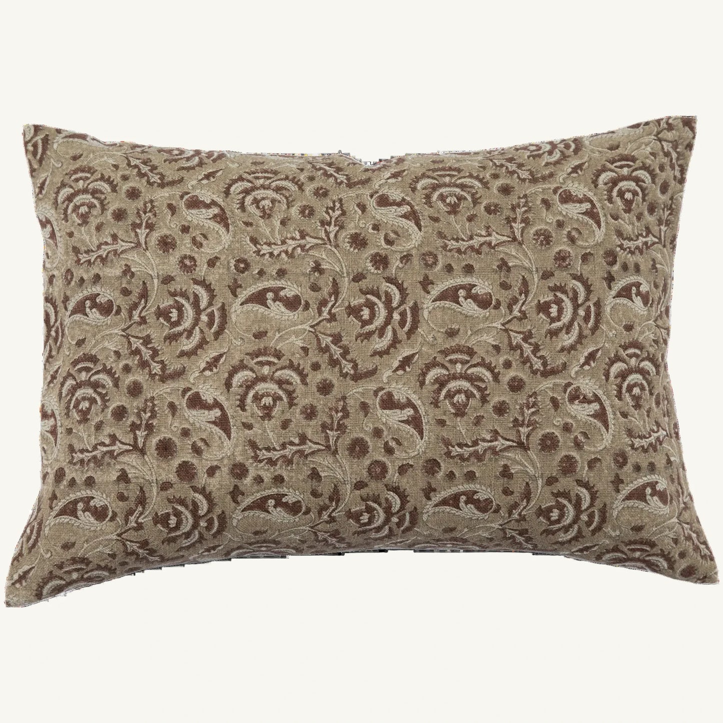 Burlap Paisley Lumbar