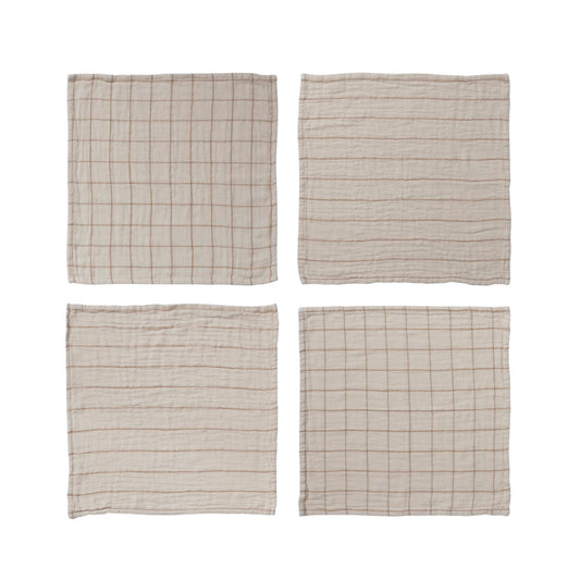 Cotton Tea Towel Set - Natural
