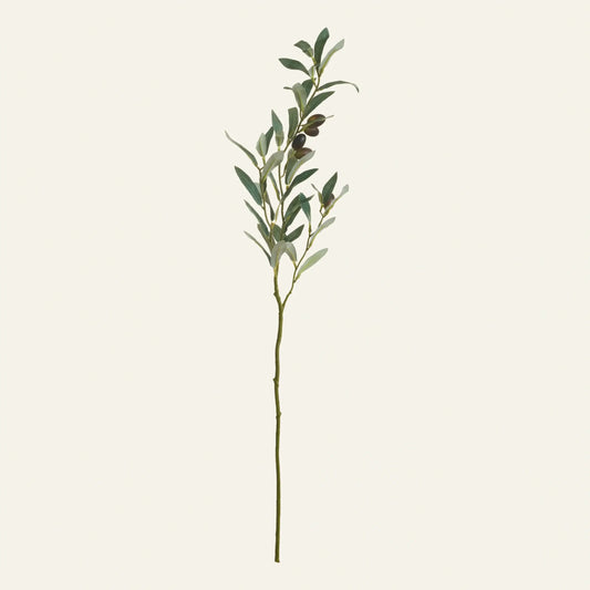 The Puglia Olive Branch, 31.5" Faux Olive Stem