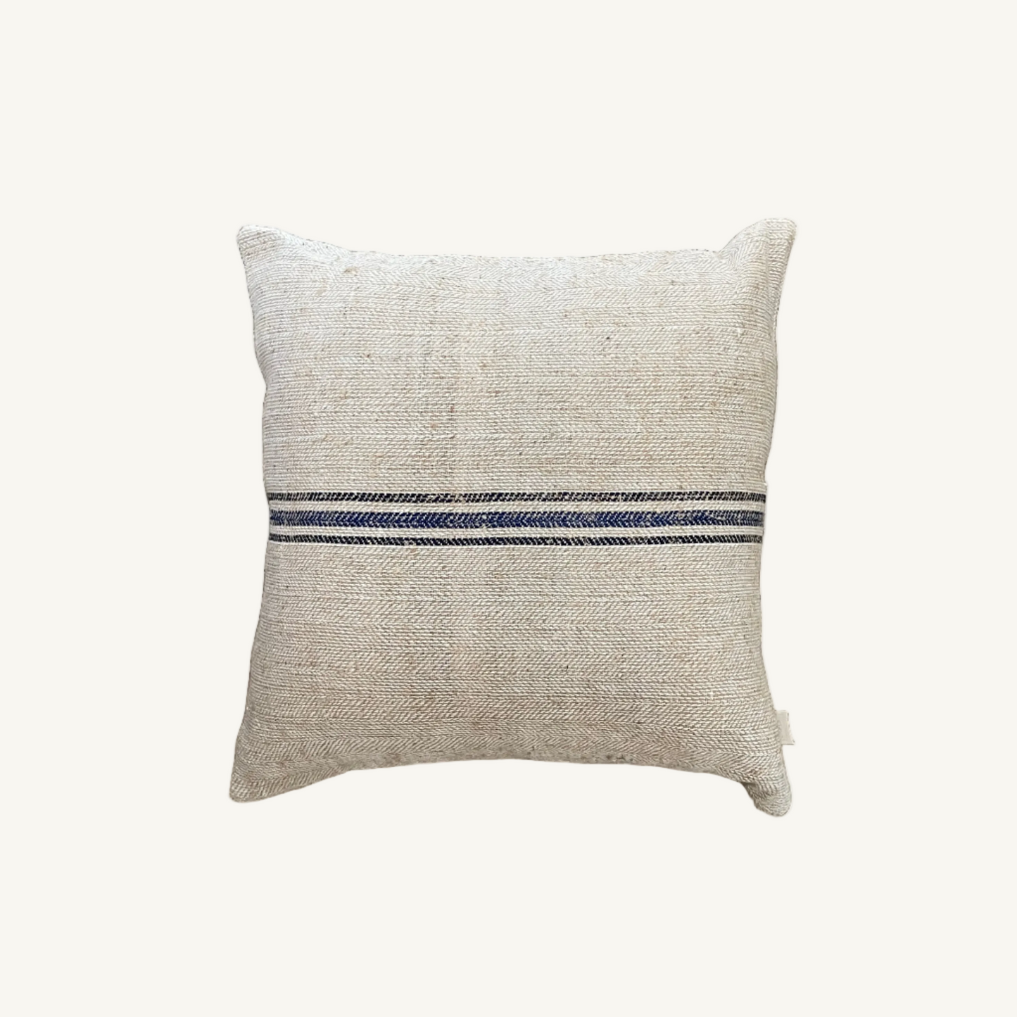 Blue and Black Stripe Pillow