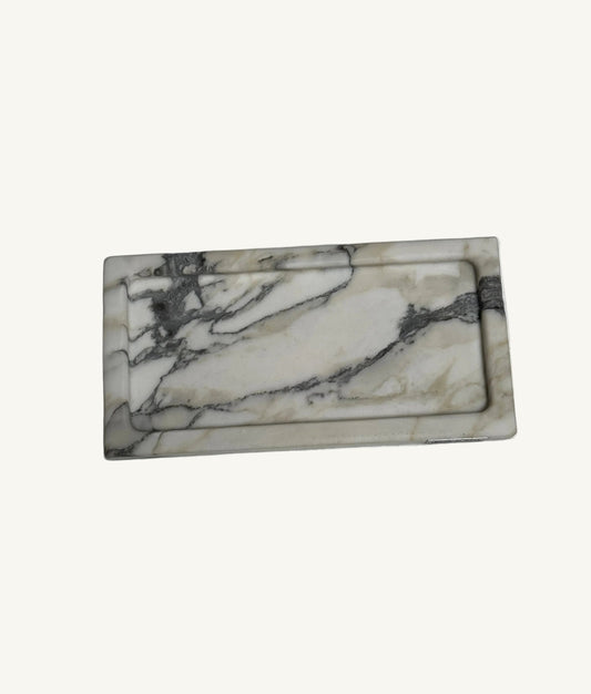 Marble Tray in Calacatta Vagli Marble