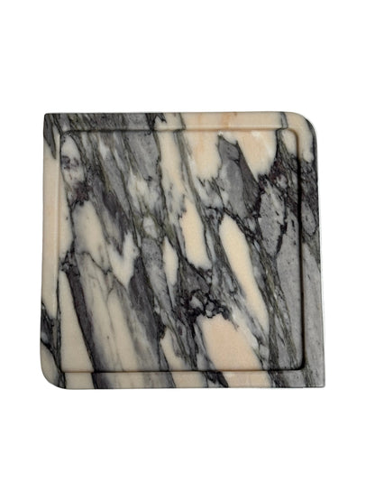Square Marble Tray in Viola PT Marble