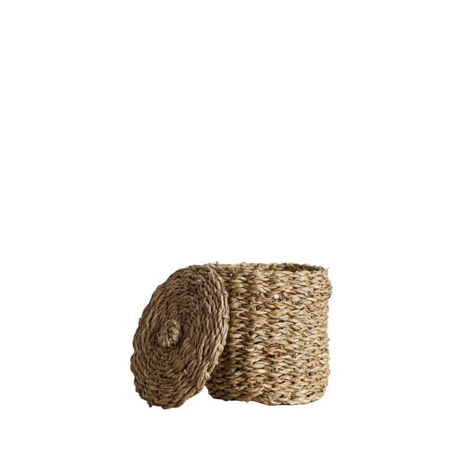 Woven Seagrass Canister