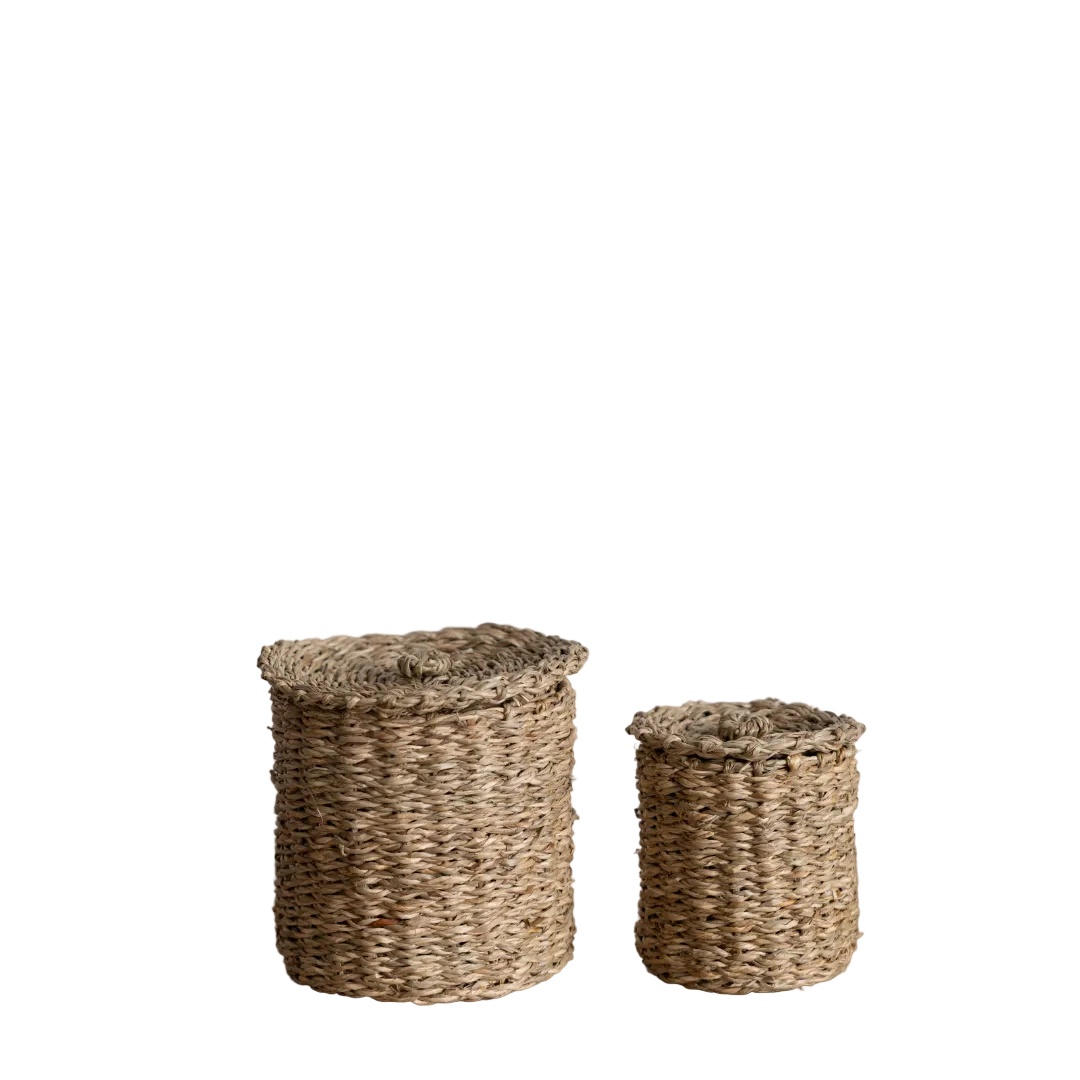 Woven Seagrass Canister