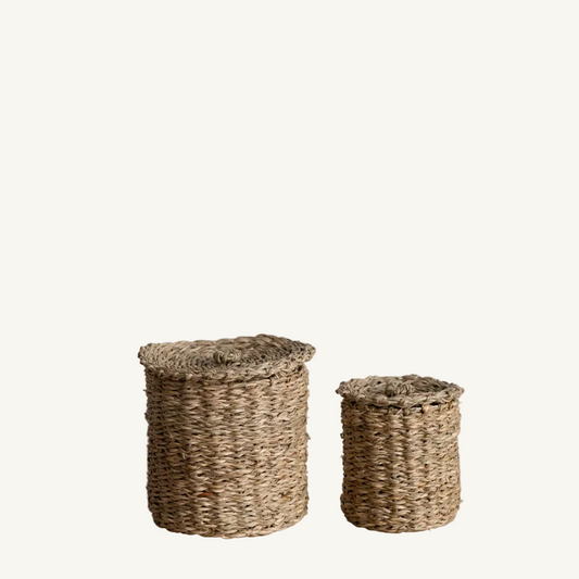 Woven Seagrass Canister