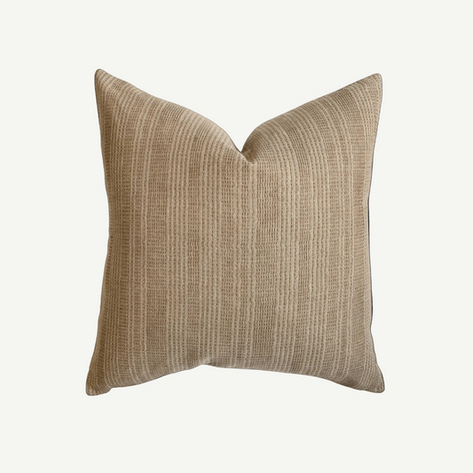 Brown Striped Pillow