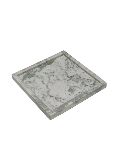Square Marble Tray in Sage Green Marble