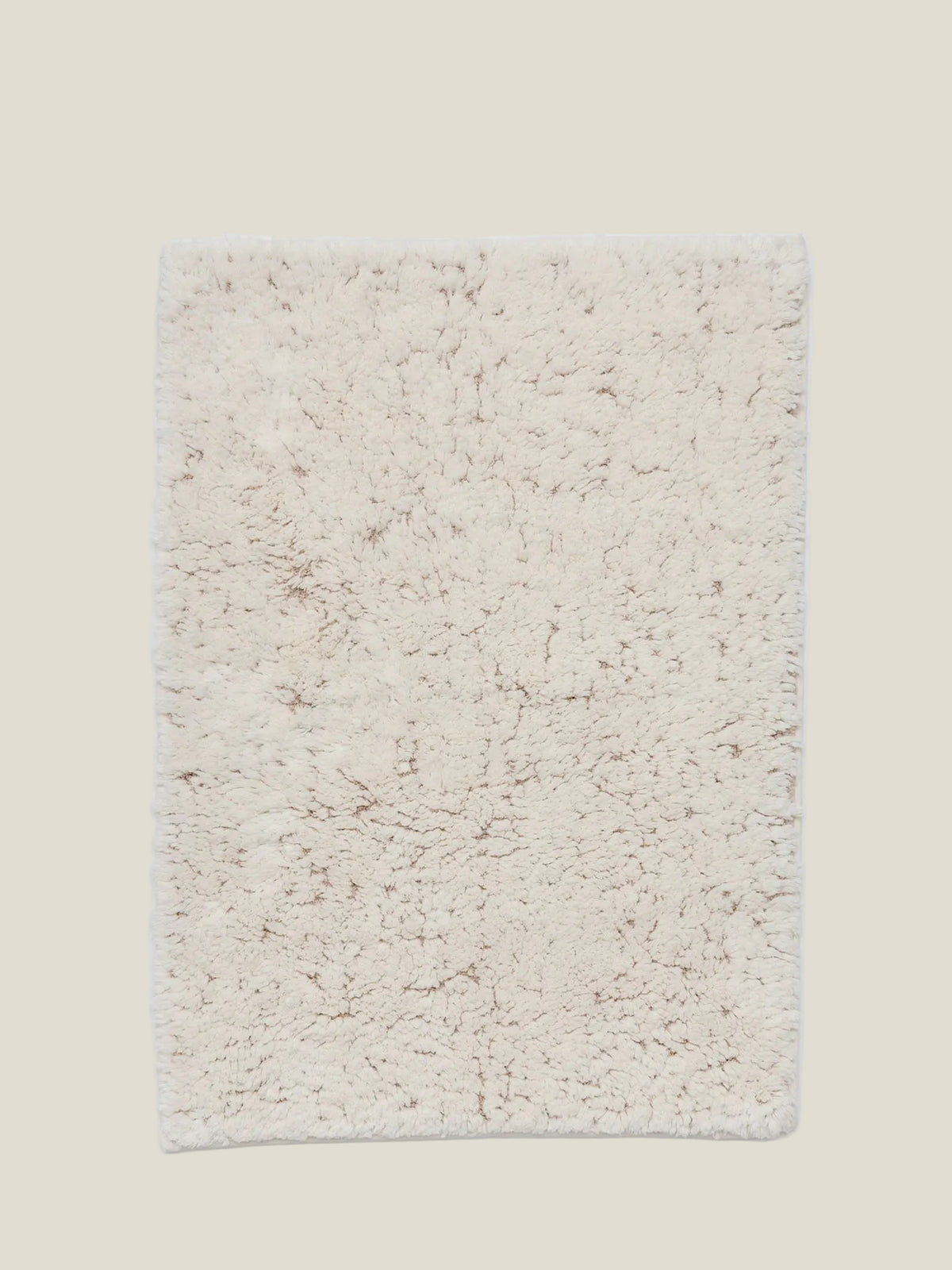 The Elsa Shag Bath Mat, Ivory Tufted, 20" x 27.5"