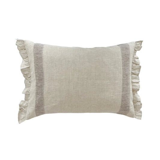 Stripe Ruffle Pillow