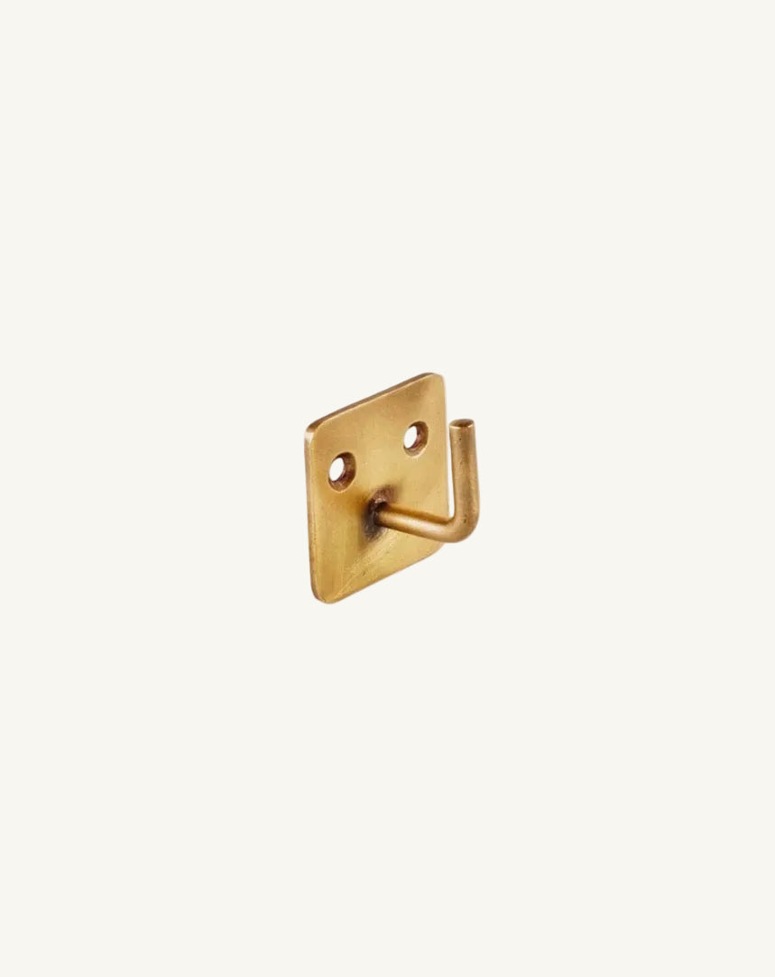 Brass Plate Single Hook