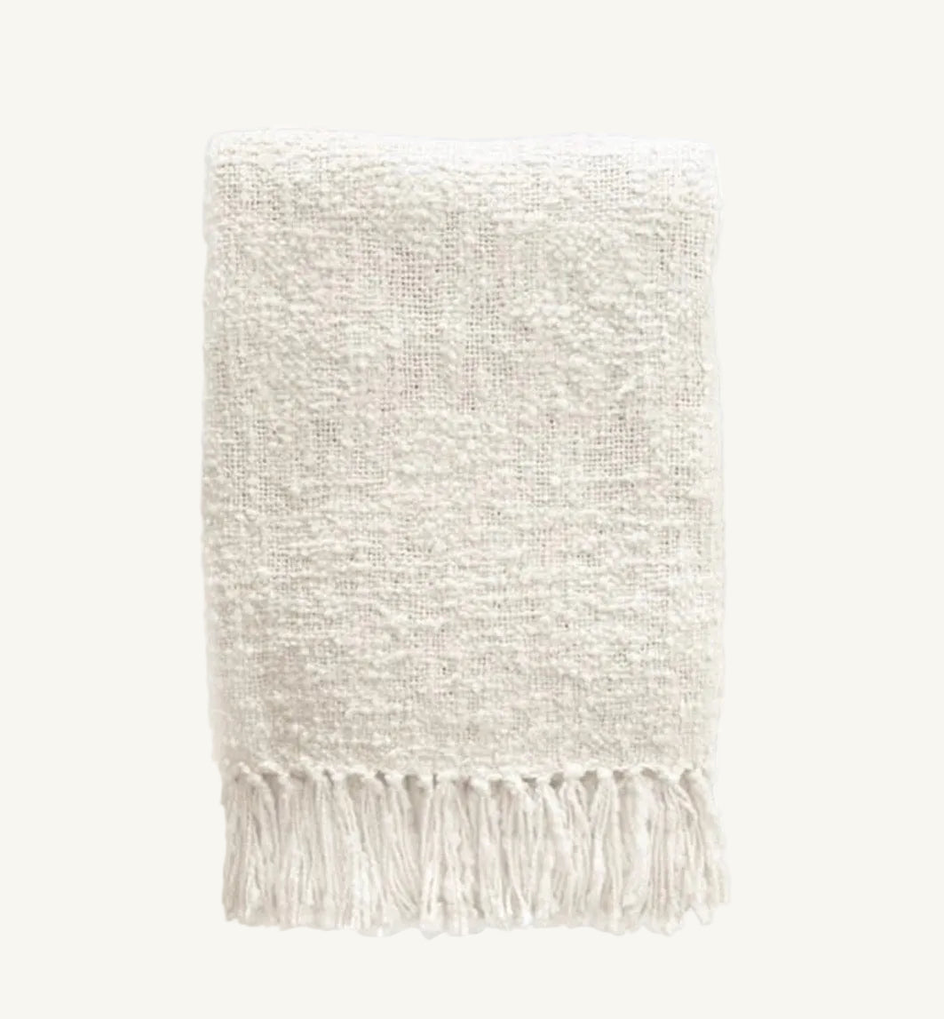 Juliette Ivory Throw