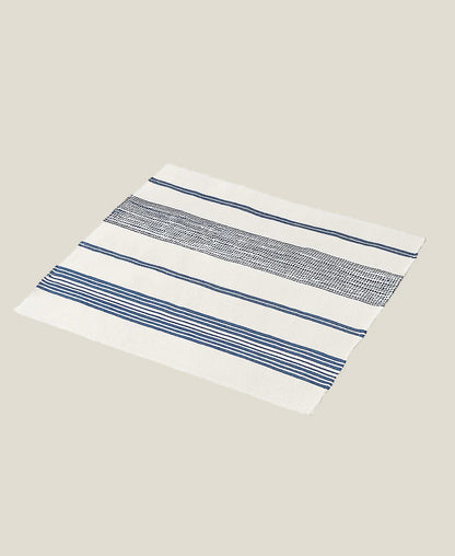 The Aden bath mat laid flat at an angle