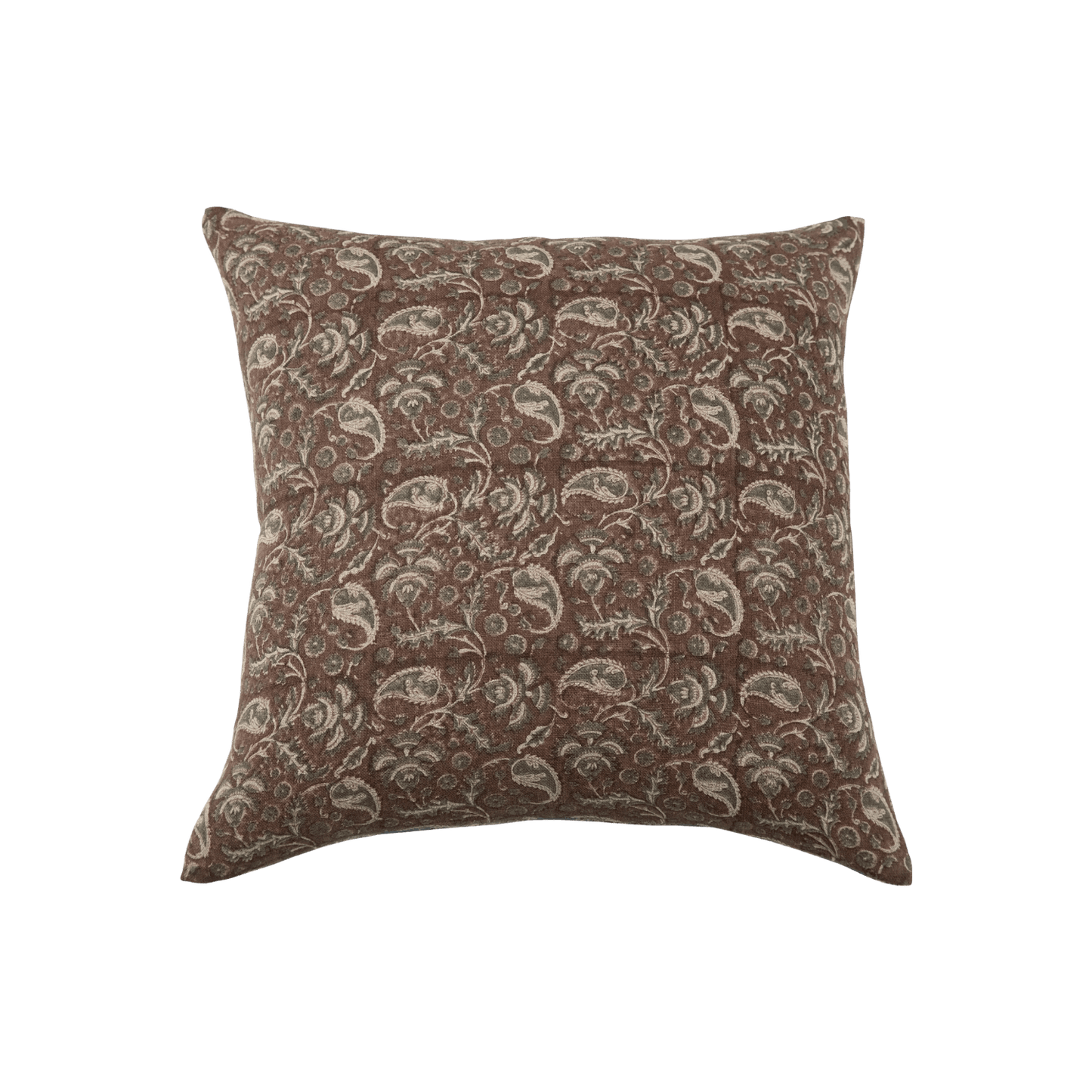 Paisley Floral Pillow 22"