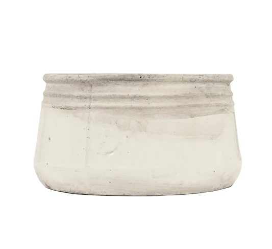 Distressed White Bowl