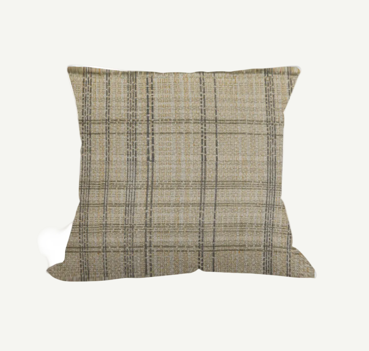 Mustard Check Pillow 20"