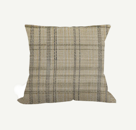 Mustard Check Pillow 20"