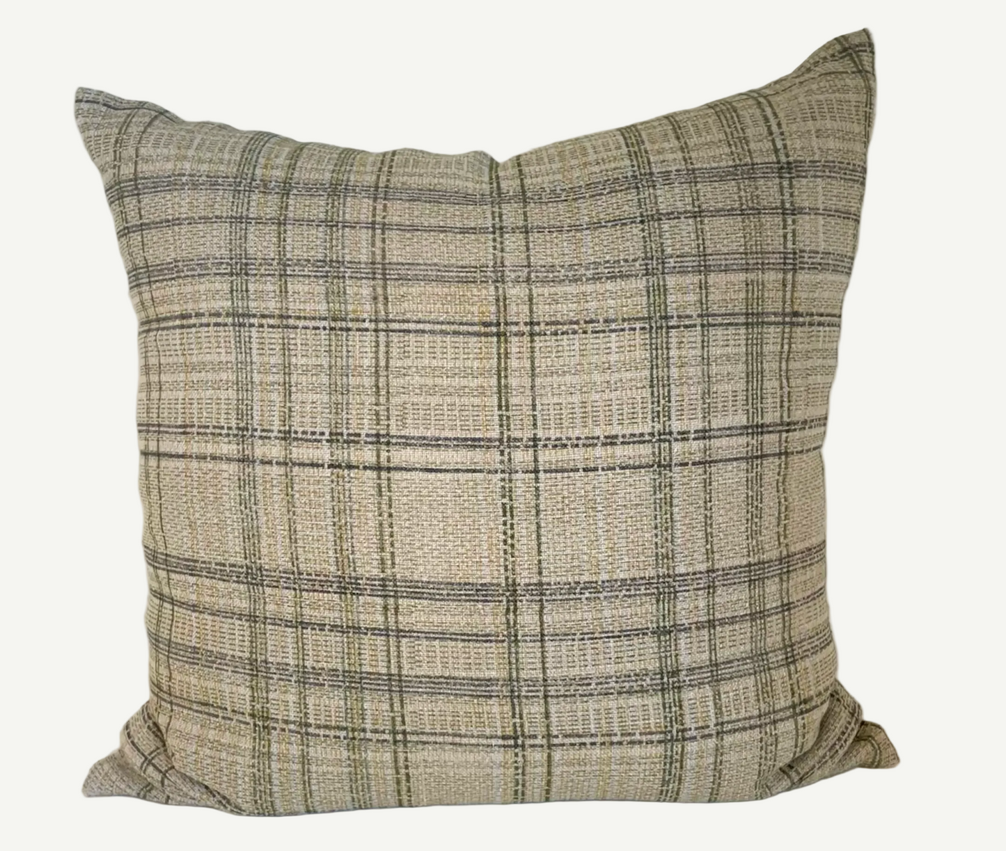 Green Tonal Check Pillow