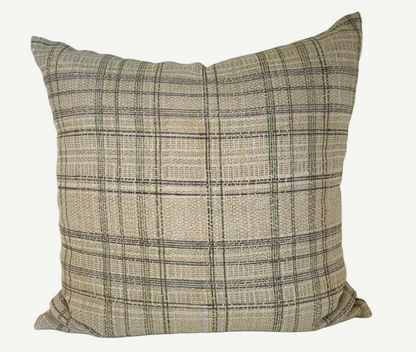 Green Tonal Check Pillow
