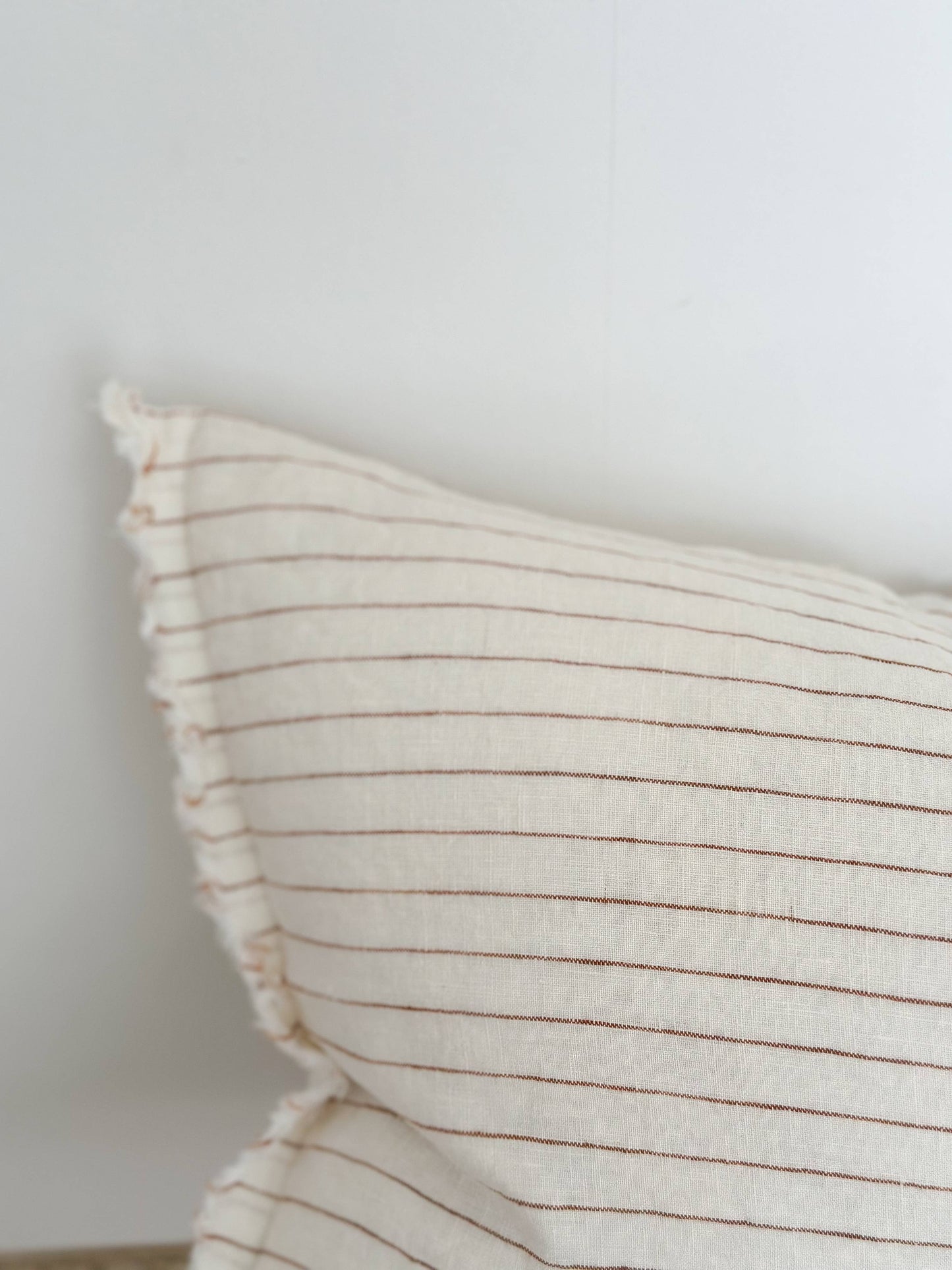Rust Pinstripe Pillow