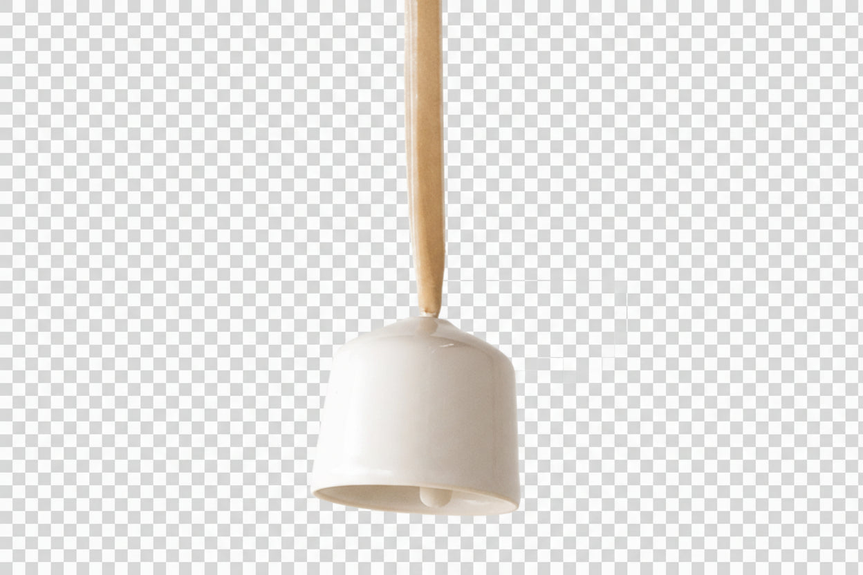 Bell Ornaments Ivory Glossed