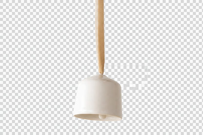 Bell Ornaments Ivory Glossed