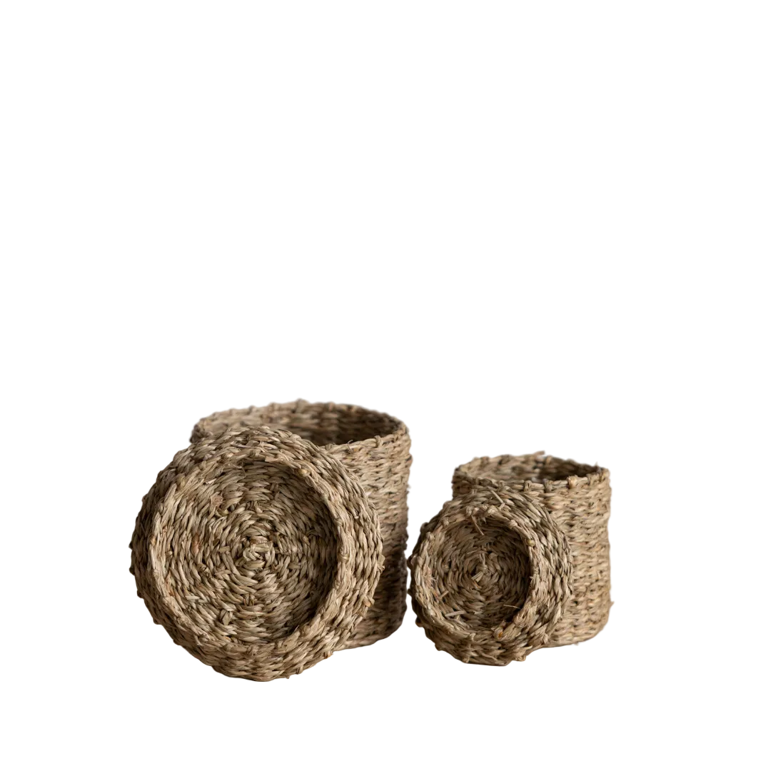 Woven Seagrass Canister