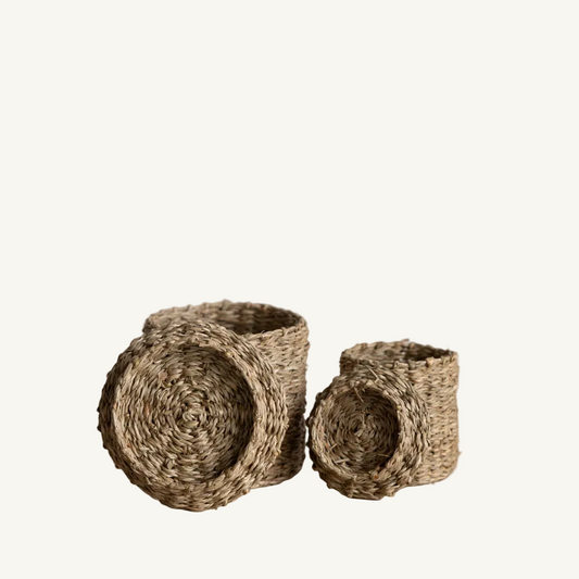 Woven Seagrass Canister