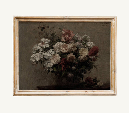Moody Still Life Floral Art